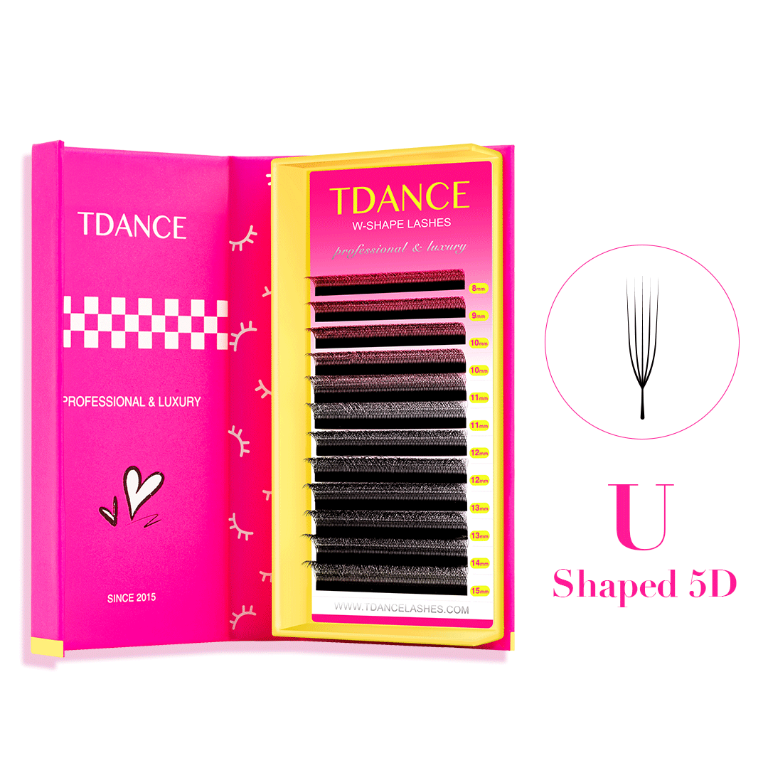 U-Shaped 5D W Style Lashes TDANCE 
