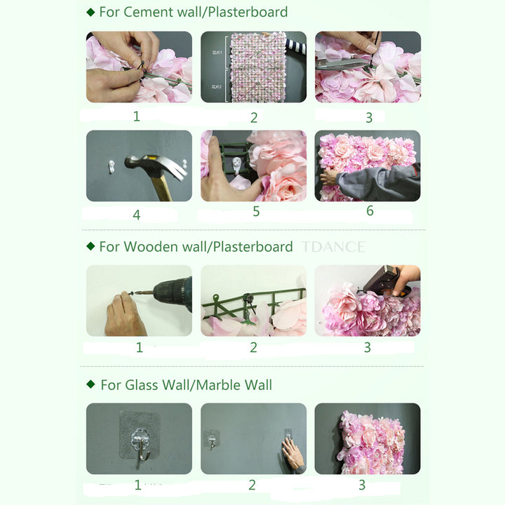 Floral Beauty Salon Wanddekoration